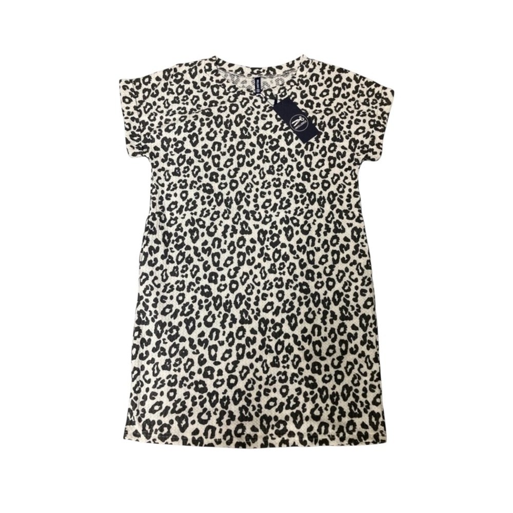 IWOLLENCE Waffle Knit Tunic Casual Short Sleeve Dress